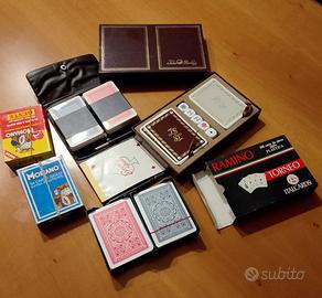4 Set Carte da Gioco Vintage e Professionali (Mod