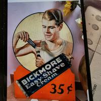 pubblicità crema da barba anni '30 Ronald Reagan. 