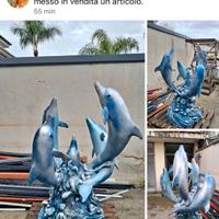 Delfini in bronzo