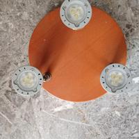 lampadario plafoniera a faretti regolabile 