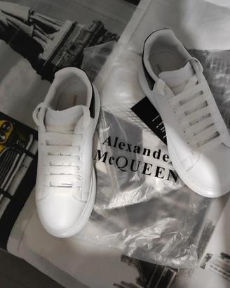 Alexander McQueen Sneakers Bianche Nere 43 Nuove