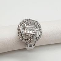 COD.1200F.25 ANELLO ORO BIANCO REGINA DELLE NEVI