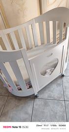 lettino culla ovale nuova