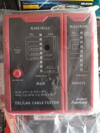 Tester cavi Lan RJ45 e RJ11