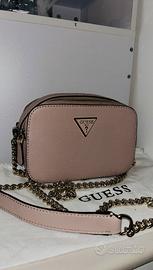 🌸 borsa rosa cipria Guess,praticamente nuova