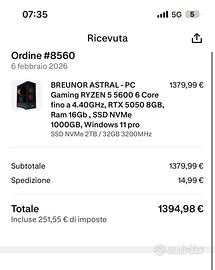 Pc da gaming RTX 5050