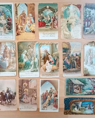Lotto 26 Santini Natività + 2 Cartoline viaggiate
