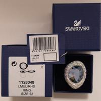 Anello cocktail con cristallo incolore Swarovski