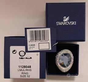 Anello cocktail con cristallo incolore Swarovski