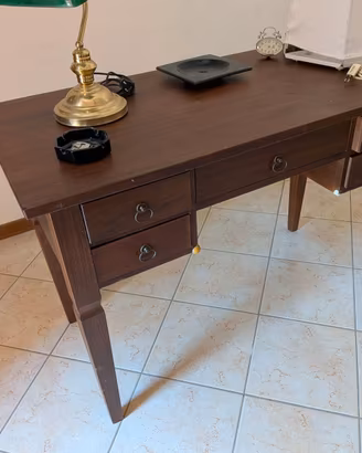 Scrittoio scrivania 5 cassetti stile Arte Povera