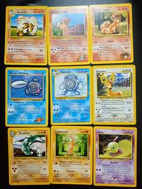 Lotto 9 carte Pokémon vintage WOTC Ken Sugimori –