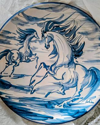 Piatto  ceramica di  Eliseo Salino
