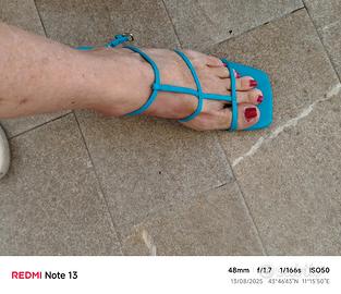 Sandali donna,azzurri
