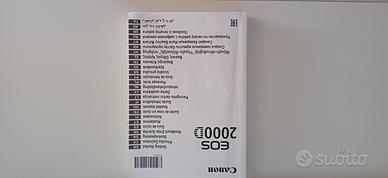 manuale canon eos 2000d