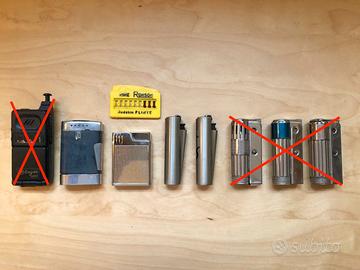 Vecchi accendini vario genere