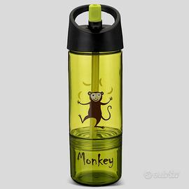 Carl Oscar Water Bottiglia 2in1 Scimmia Verde