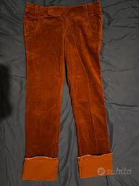 Pantaloni velluto ruggine Oviesse Young