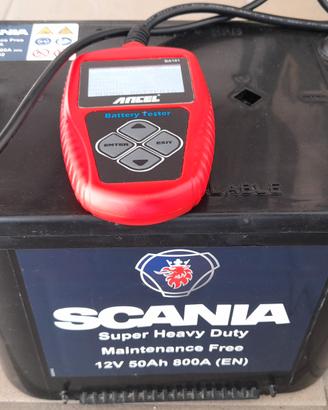 batteria piombo AGM Scania 50 ah, 800 cca