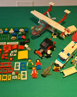 Lotto Lego Town Set Minifigure Parti Vintage
