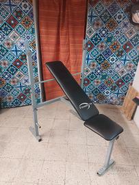 Panca più bilancere e pesi