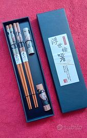 Set bacchette in legno 