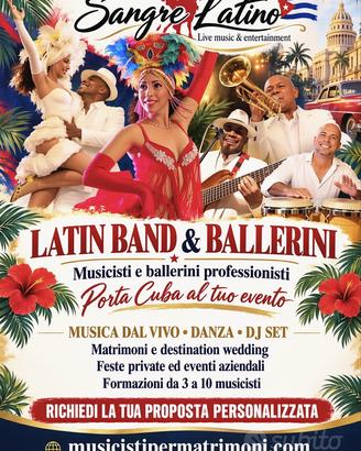 Latin Band con Ballerini per matrimoni e feste