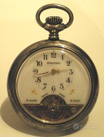 Orologio da tasca "Hebdomas 8 jour" in argento