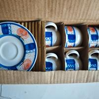 Set 6 tazzine + 6 piattini + 1 zuccheriera 