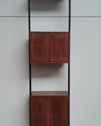Libreria cielo terra anni 60 in teak stile sv