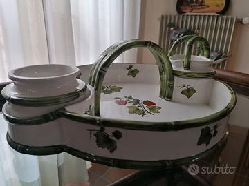 Piatto da portata con salsiere