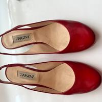 Sandali  Figini vernice rossa