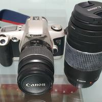 Canon EOS 500 con 2 obiettivi 