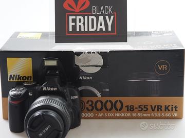 NIKON D3000+18-55 VR IN BLACK FRIDAY