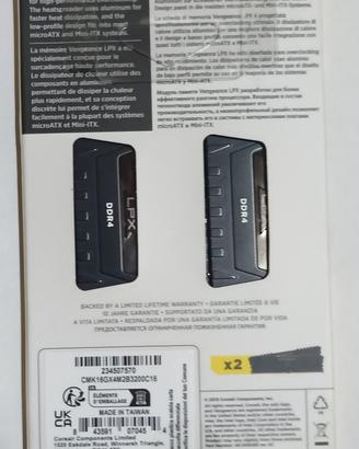 Kit RAM Corsair Vengeance 16GB (2x8GB) DDR4 3000MH