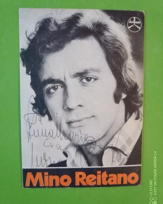 Mino Reitano autografata con dedica