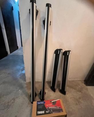 Portasci/snowboard per barre da tetto Thule