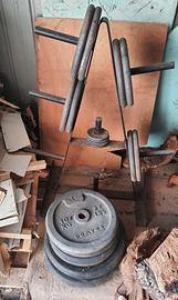 Pesi palestra più supporto