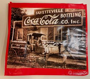 COCA COLA BORSA NYLON SHOPPING MEDIA CARRO CON CAV