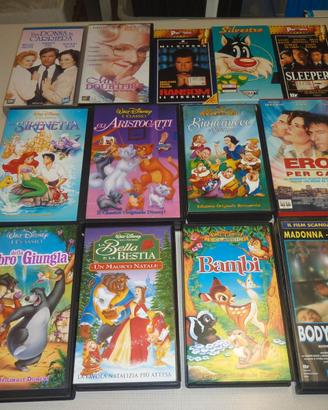 Lotto 13 VHS Walt Disney, Madonna, altre