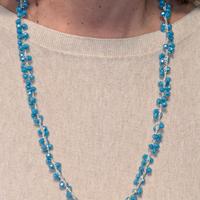 Collana Artigianale all’Uncinetto con Cristalli