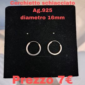 Orecchini a cerchio argento 