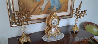 Orologio e candelabbri francesi primi 800