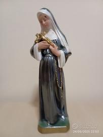 Statua Santa Rita in ceramica circa 30 cm