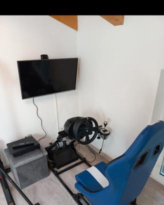Simulatore thrustmaster postazione completa