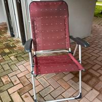 Sedia Campeggio Reclinabile Pieghevole