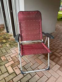 Sedia Campeggio Reclinabile Pieghevole