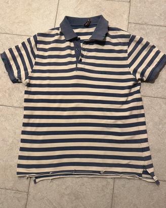 Polo Sun68 tg. M bianco-blu