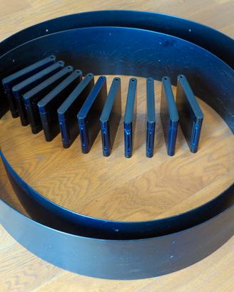 Libreria Kartell bookworm 5.2 metri 11 reggilibri.