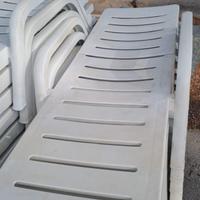 Lettini da esterno/piscina in plastica