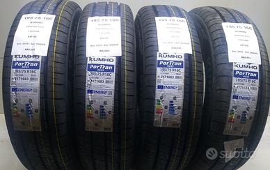 4 GOMME 195 75 16C KUMHO BR2263
